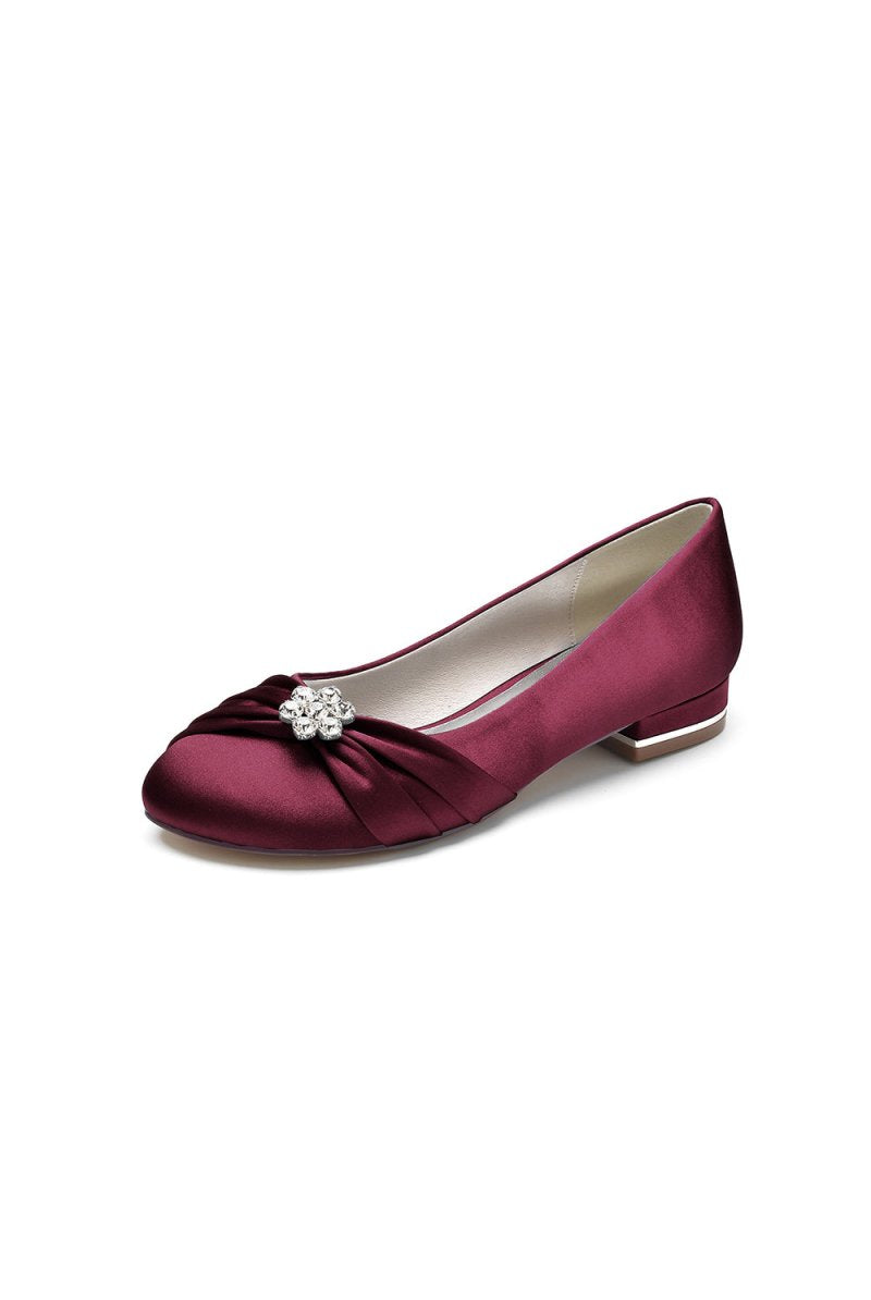 Royal Blue Flats with Rhinestone embellished - KissProm