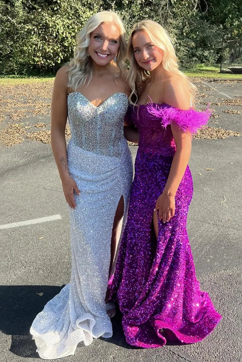 Maci | Sweetheart Sequins Mermaid Prom Dress With Beading