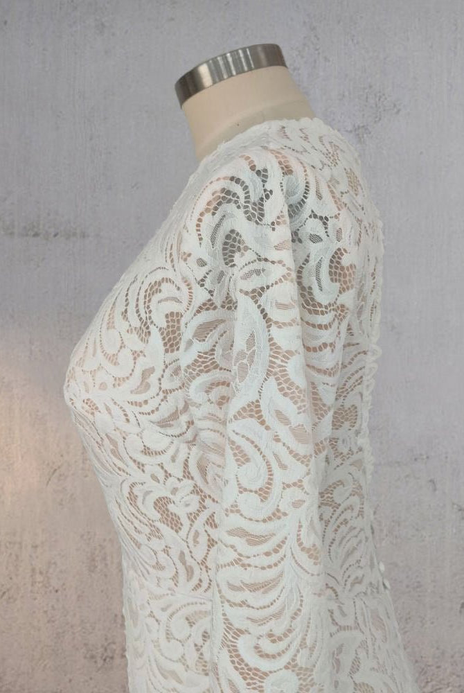 Mermaid Whisper Lace Embroidery Bridal Gown Wedding Dress