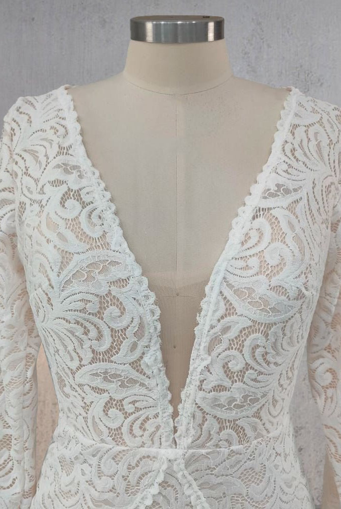 Mermaid Whisper Lace Embroidery Bridal Gown Wedding Dress