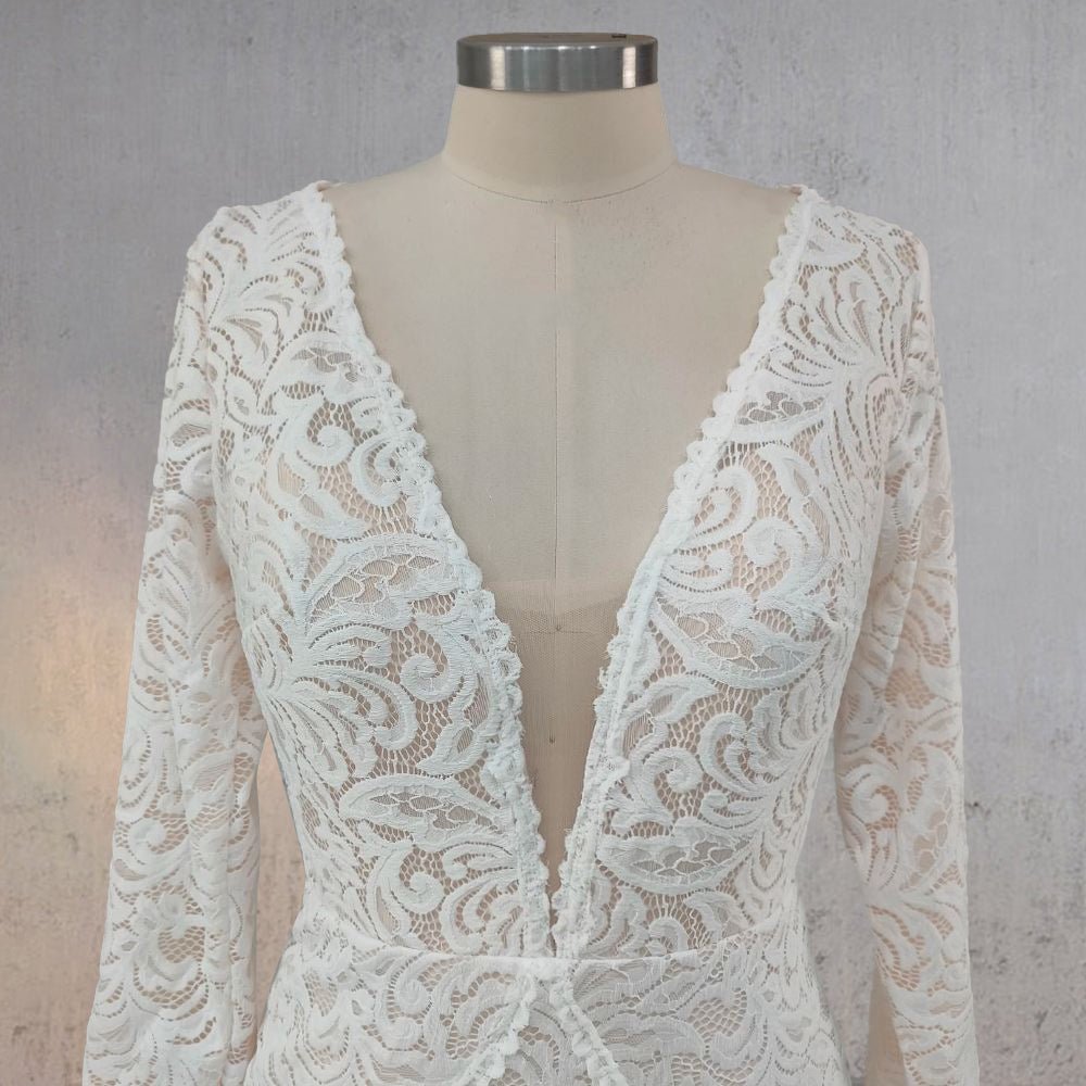 Mermaid Whisper Lace Embroidery Bridal Gown Wedding Dress