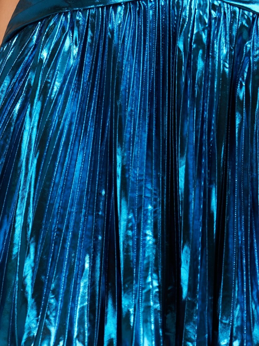 Mikayla | Peacock - A Line Sweetheart Cutout Metallic Short Homecoming Dresses