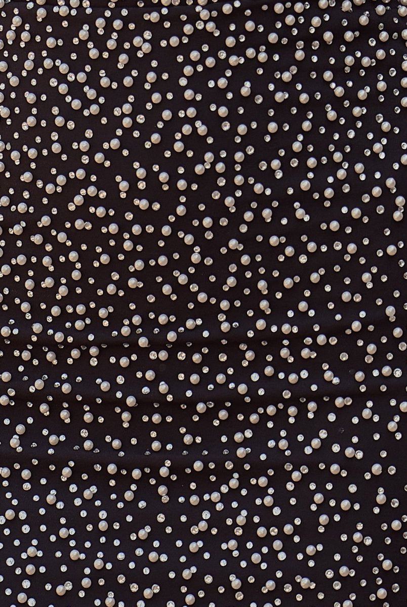 Novalee | Black - Bodycon Strapless Short Homecoming Dresses With Beadings