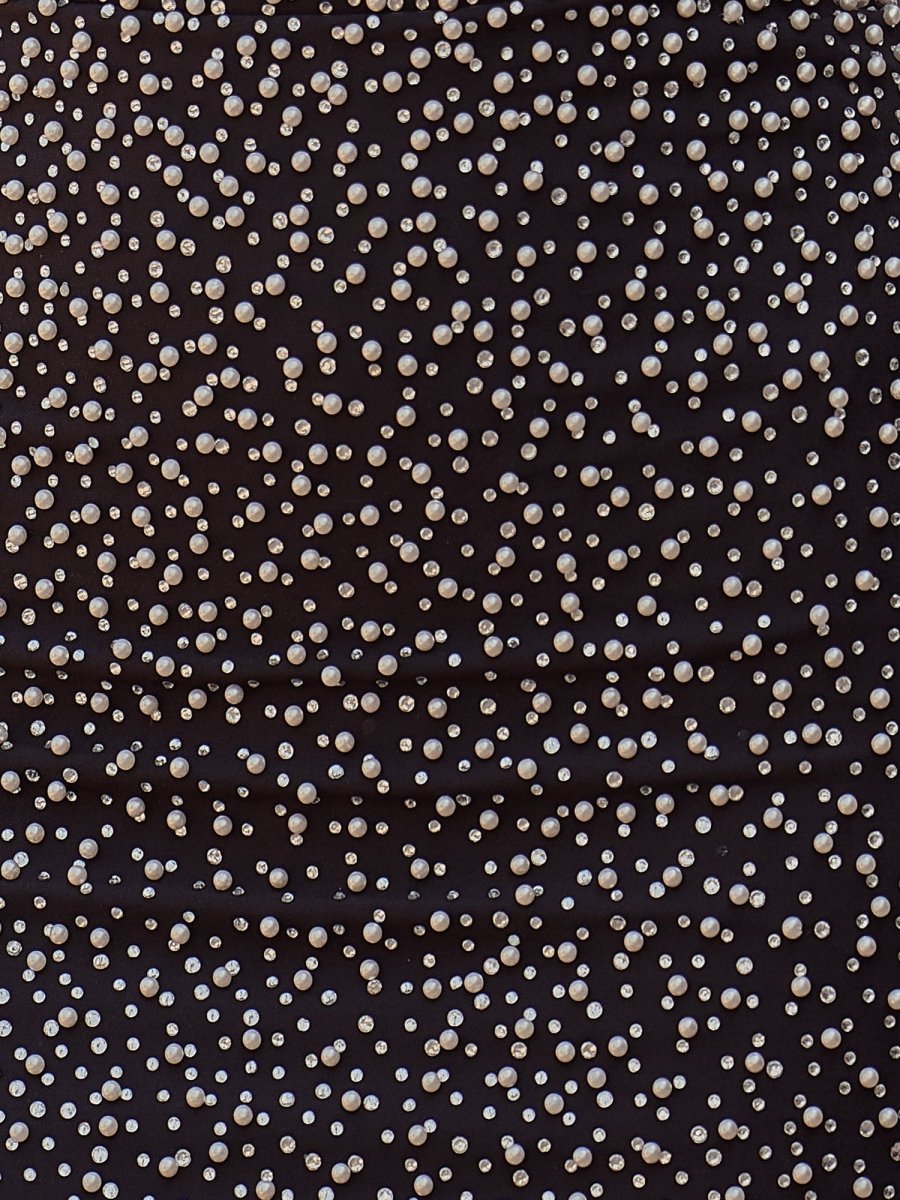 Novalee | Black - Bodycon Strapless Short Homecoming Dresses With Beadings