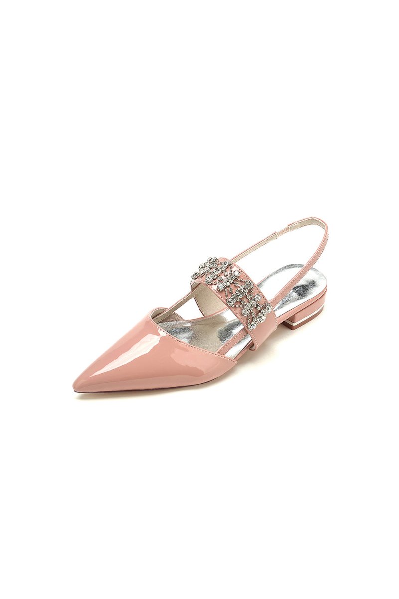 Nude Pink Women's Shoes with Silver Accents - KissProm