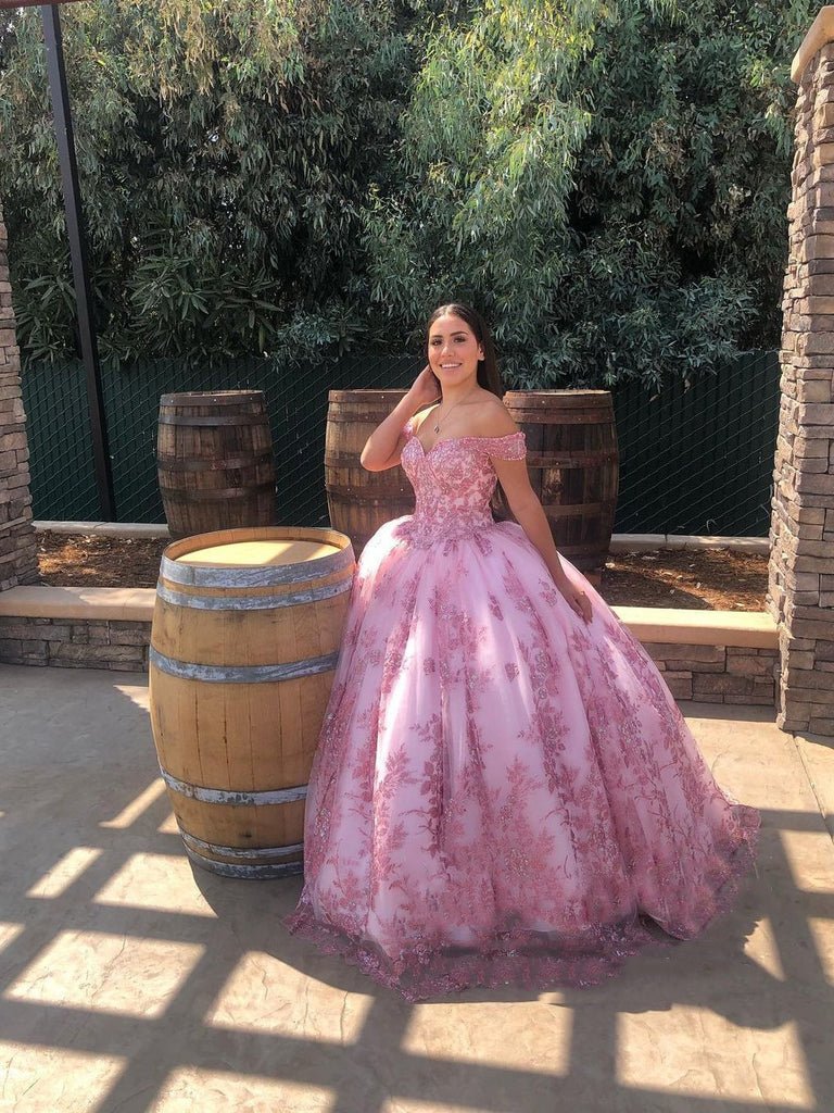 Off Shoulder Sleeveless Beaded Appliques Ruffles Bow Knot Green Sweet 15 Quinceañera Dress WQ1779