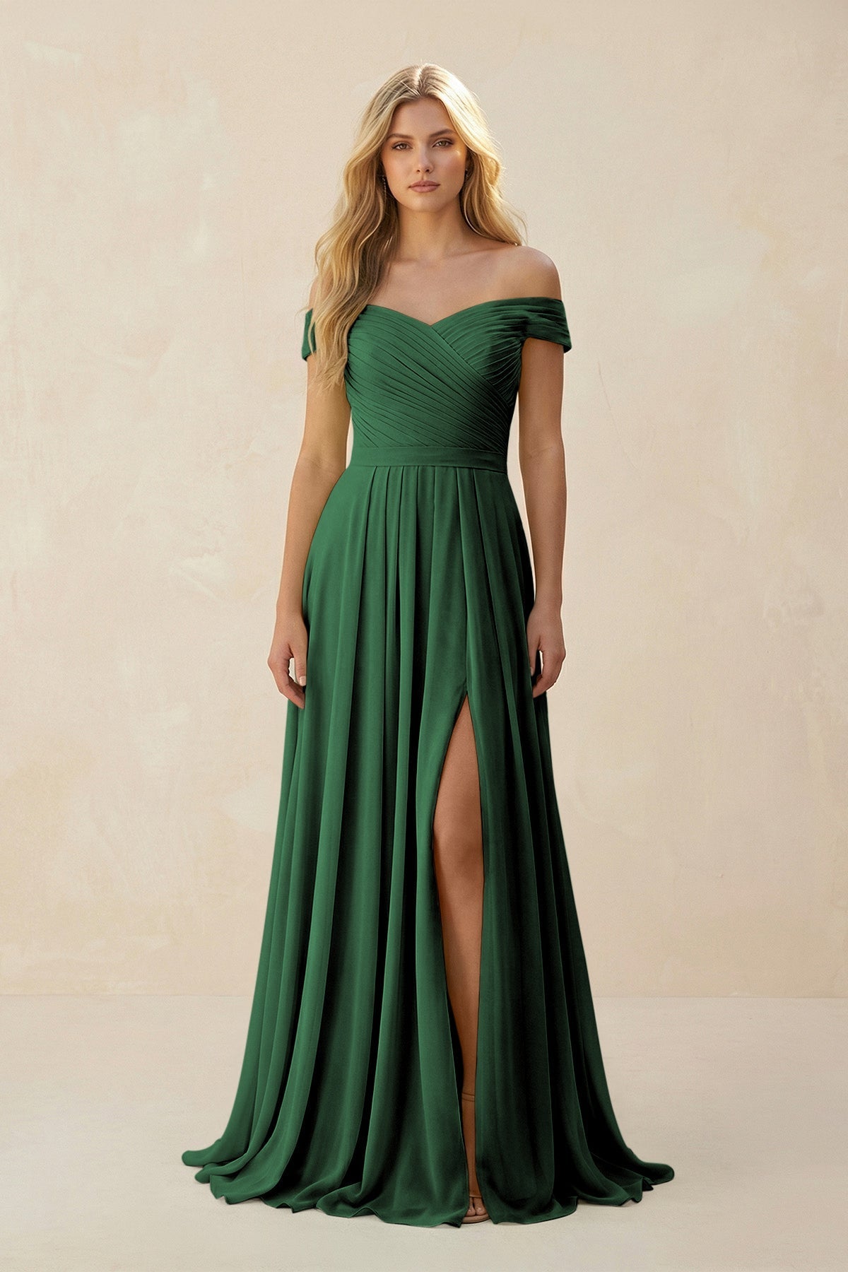 dark green off the shoulder bridesmaid dress KissProm Off-the-Shoulder Pleated A-Line Chiffon in Green, Dark / 6 free from the first Product ID:AP1E212926_AA728_M Zapakasa Women Sparkly Dark Color:Q White dark sage green bridesmaid dresses
