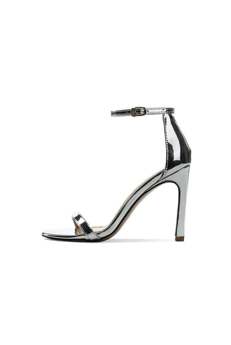 One Word Buckle High Heels - KissProm