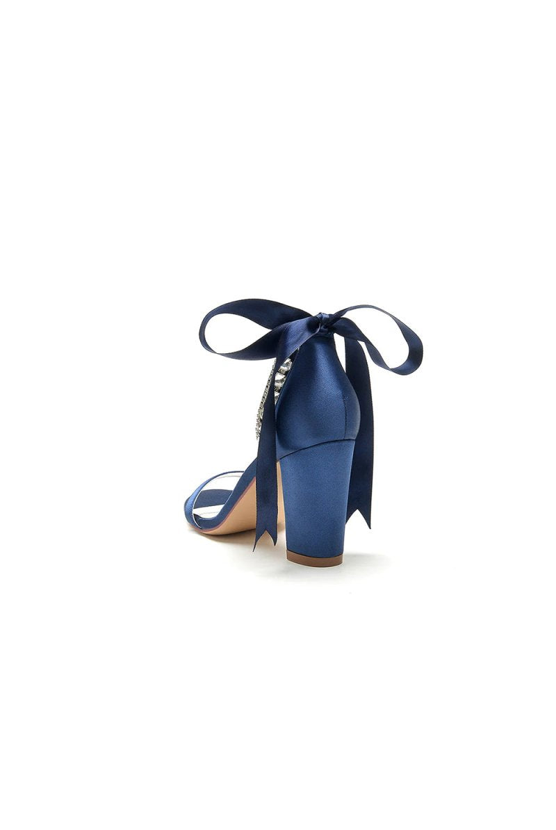 Open Toe Ribborn Tie High Heels Party - KissProm