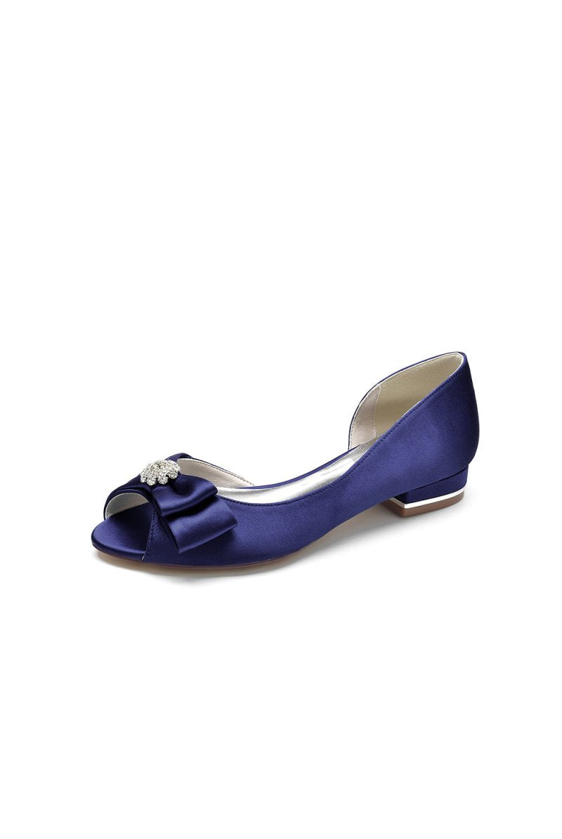 Party Open Toe Flats with Bow - KissProm