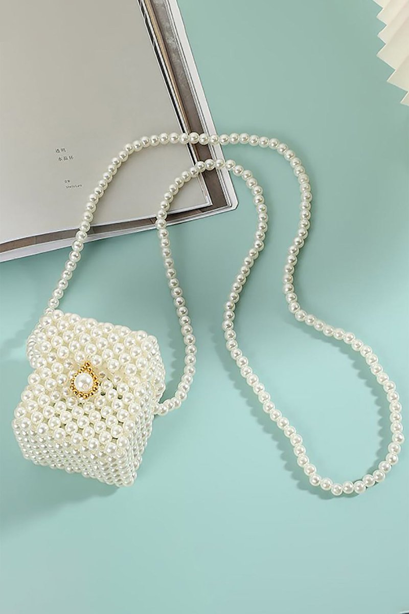 Pearl Square Party Chain Handbag - KissProm