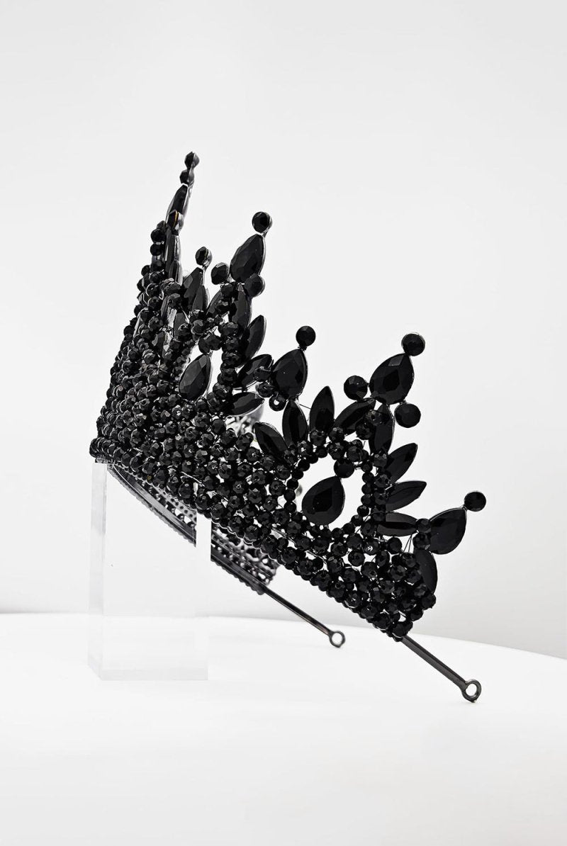 Pink Rhinestone Queen Tiara - KissProm