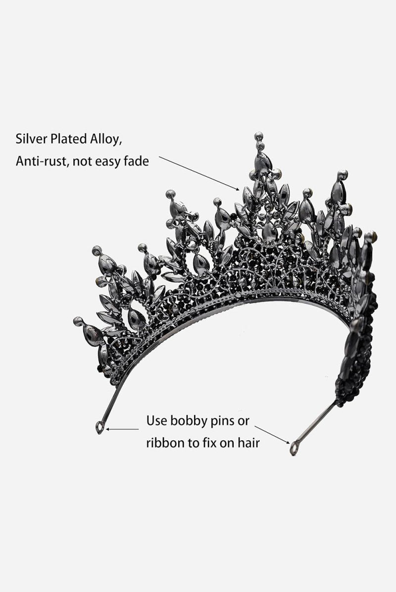 Pink Rhinestone Queen Tiara - KissProm