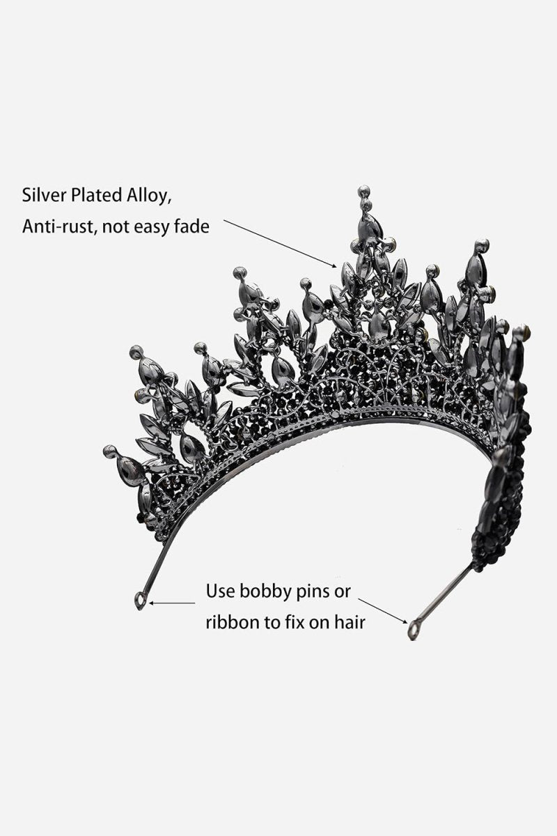 Pink Rhinestone Queen Tiara - KissProm