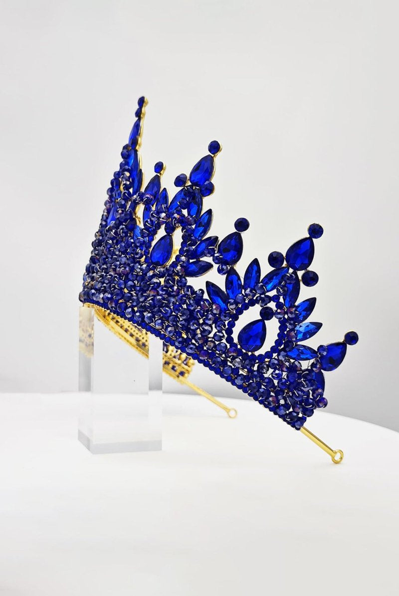 Pink Rhinestone Queen Tiara - KissProm