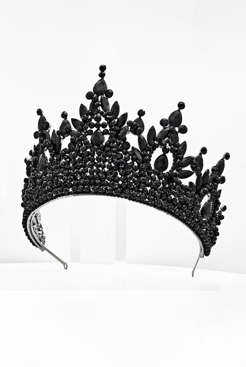 Pink Rhinestone Queen Tiara - KissProm
