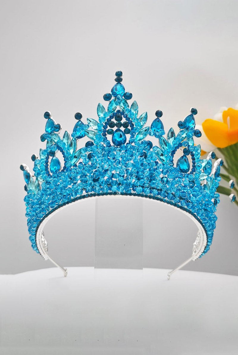 Pink Rhinestone Queen Tiara - KissProm
