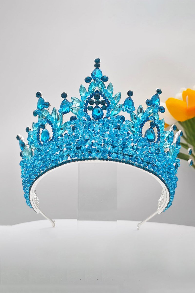 Pink Rhinestone Queen Tiara - KissProm