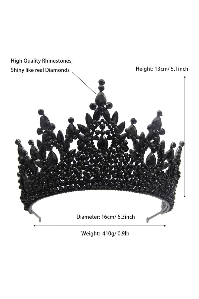 Pink Rhinestone Queen Tiara - KissProm