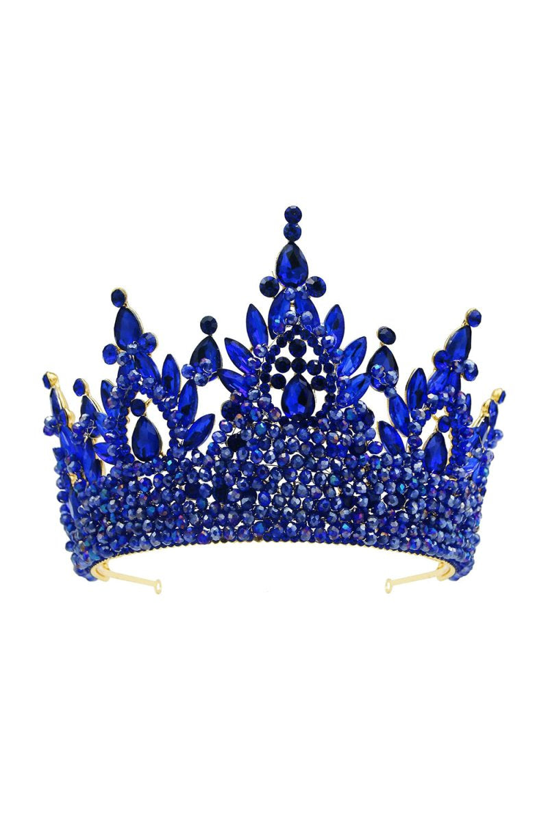 Pink Rhinestone Queen Tiara - KissProm