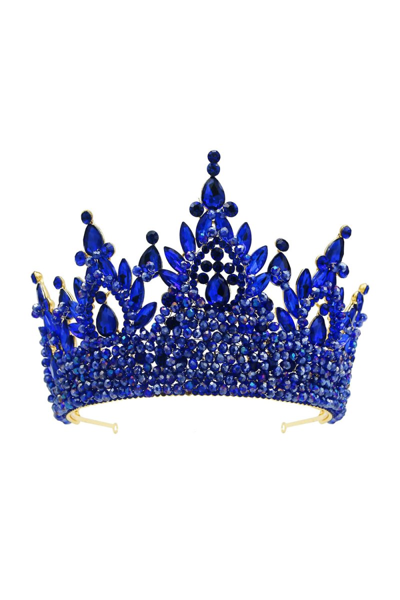 Pink Rhinestone Queen Tiara - KissProm