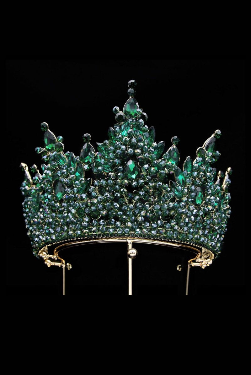 Pink Rhinestone Queen Tiara - KissProm