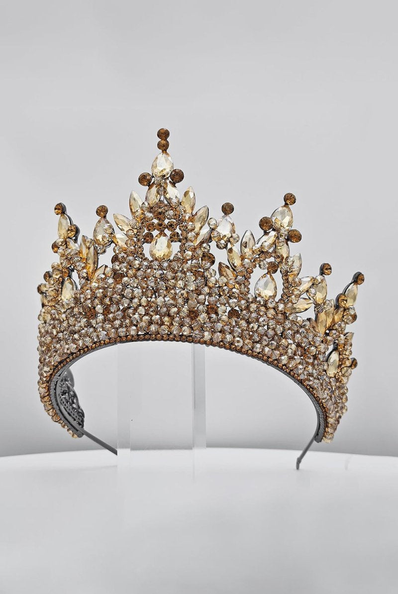 Pink Rhinestone Queen Tiara - KissProm