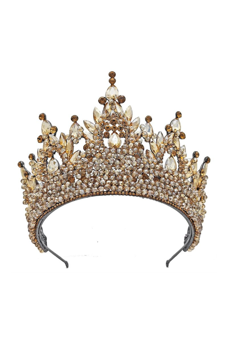 Pink Rhinestone Queen Tiara - KissProm