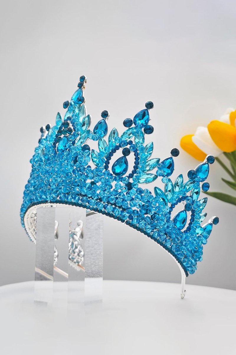 Pink Rhinestone Queen Tiara - KissProm