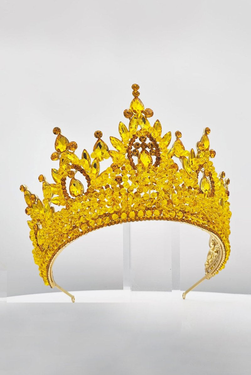 Pink Rhinestone Queen Tiara - KissProm