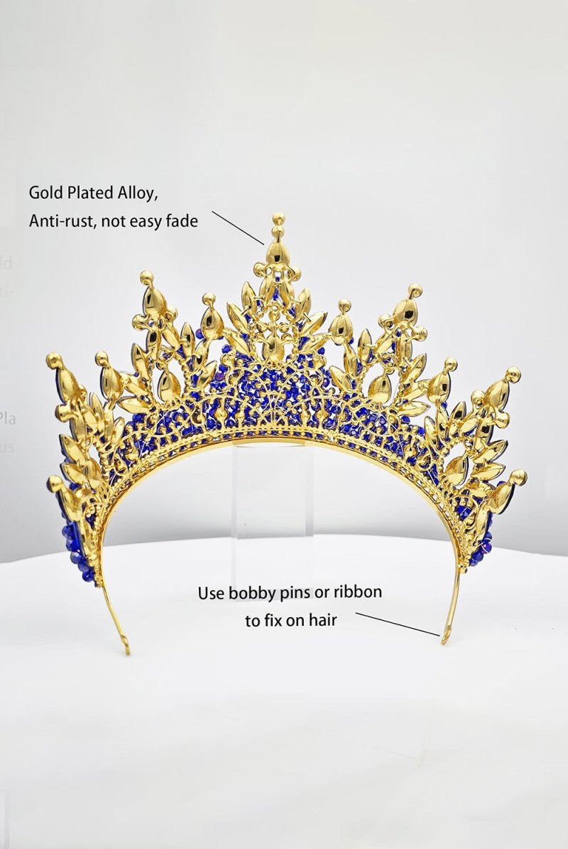 Pink Rhinestone Queen Tiara - KissProm