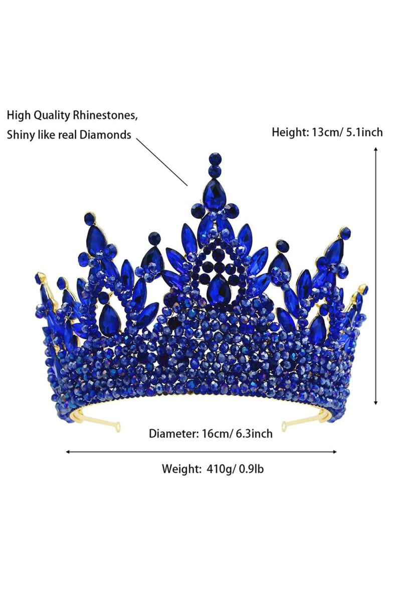 Pink Rhinestone Queen Tiara - KissProm