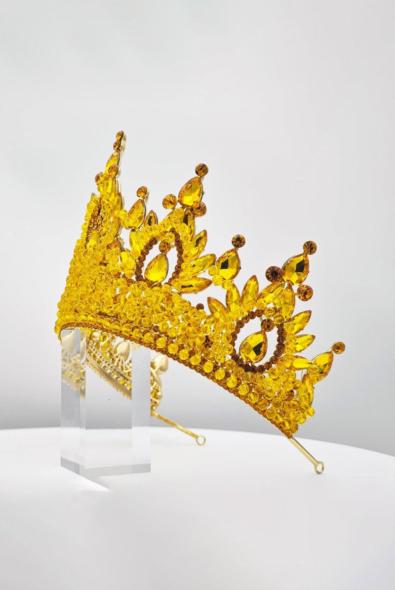 Pink Rhinestone Queen Tiara - KissProm