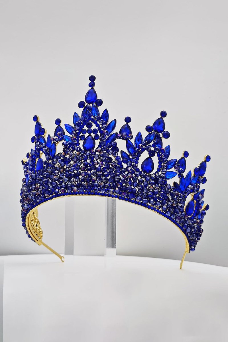 Pink Rhinestone Queen Tiara - KissProm