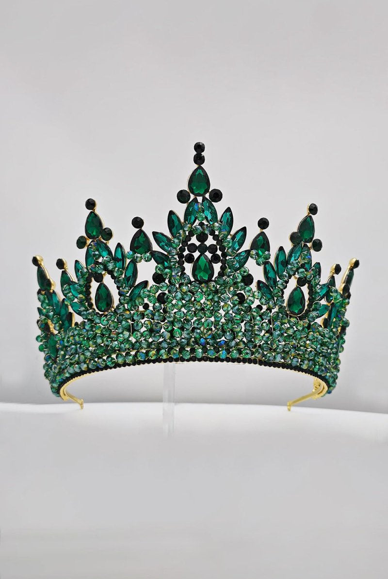 Pink Rhinestone Queen Tiara - KissProm