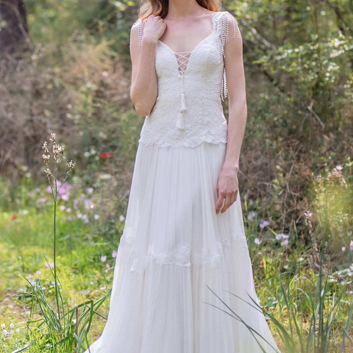 Luxury Pleated A-Line Dress main image 1