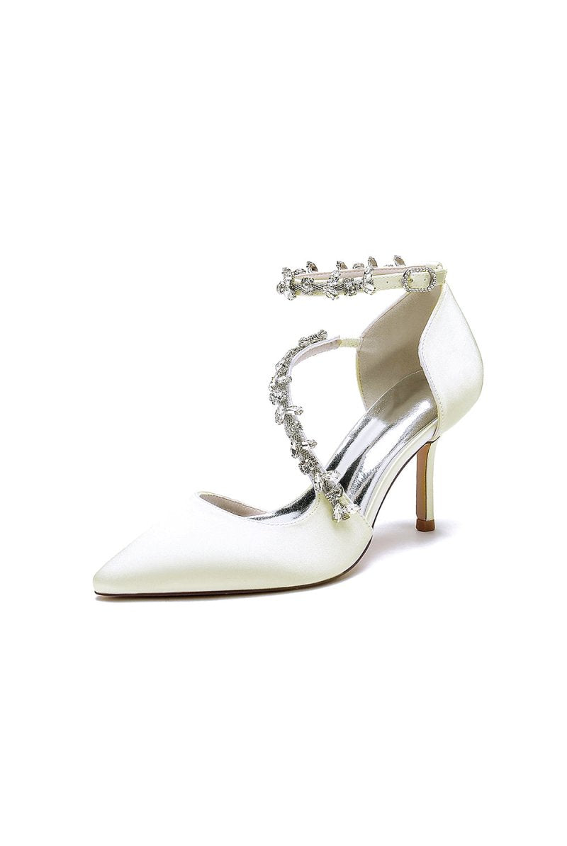 Pointed Toe Slingback Strap High Heel - KissProm