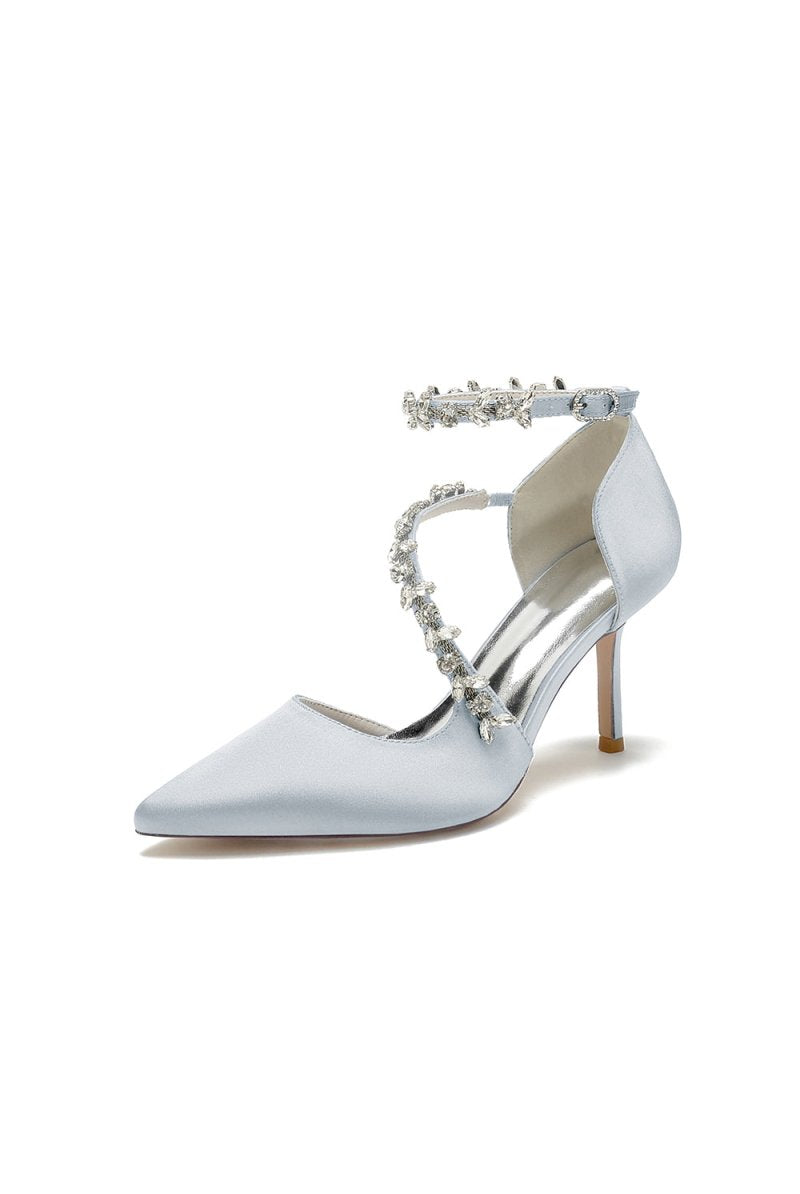 Pointed Toe Slingback Strap High Heel - KissProm