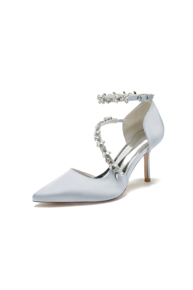 Pointed Toe Slingback Strap High Heel - KissProm