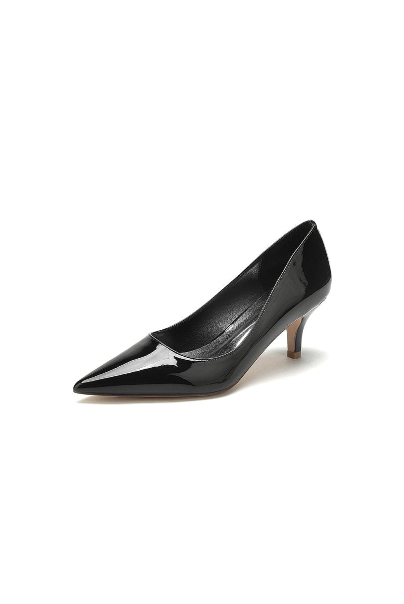 Pointed Toe Wedding Shoes with Patent Leather - KissProm