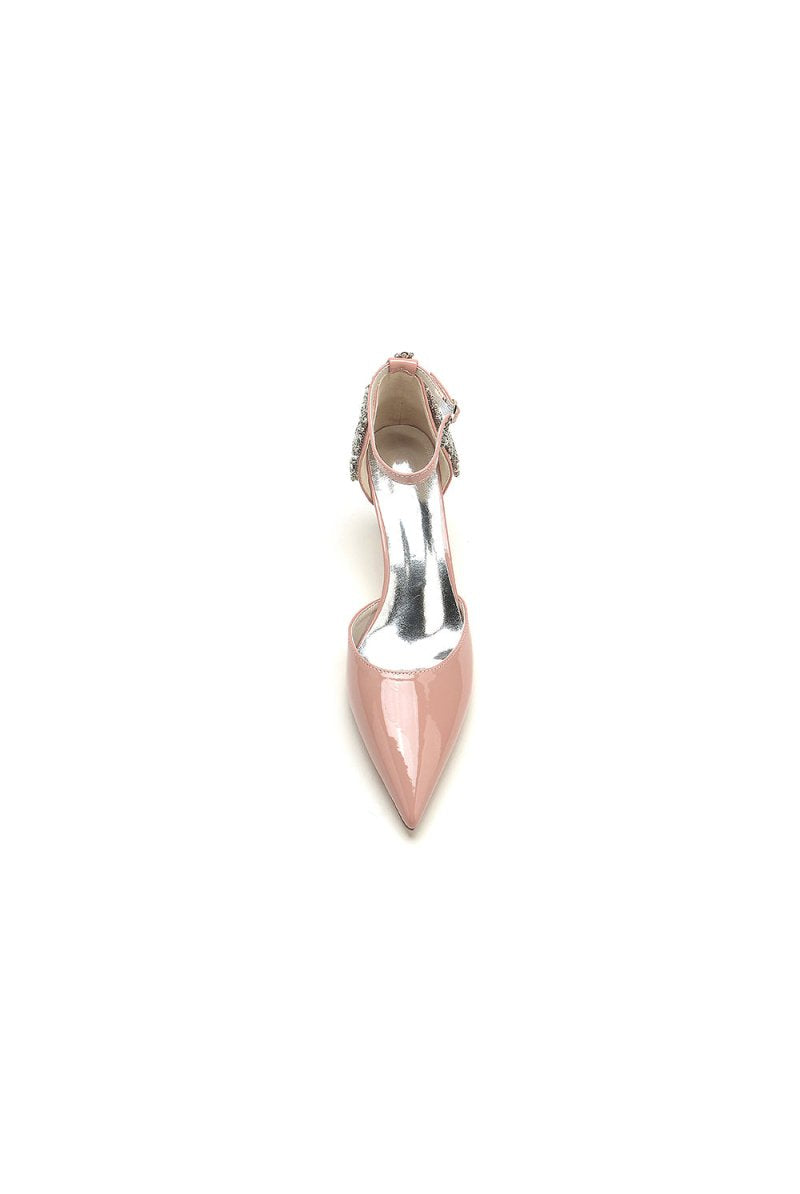 Pointed Toe Wedding Shoes with Rhinestone - KissProm