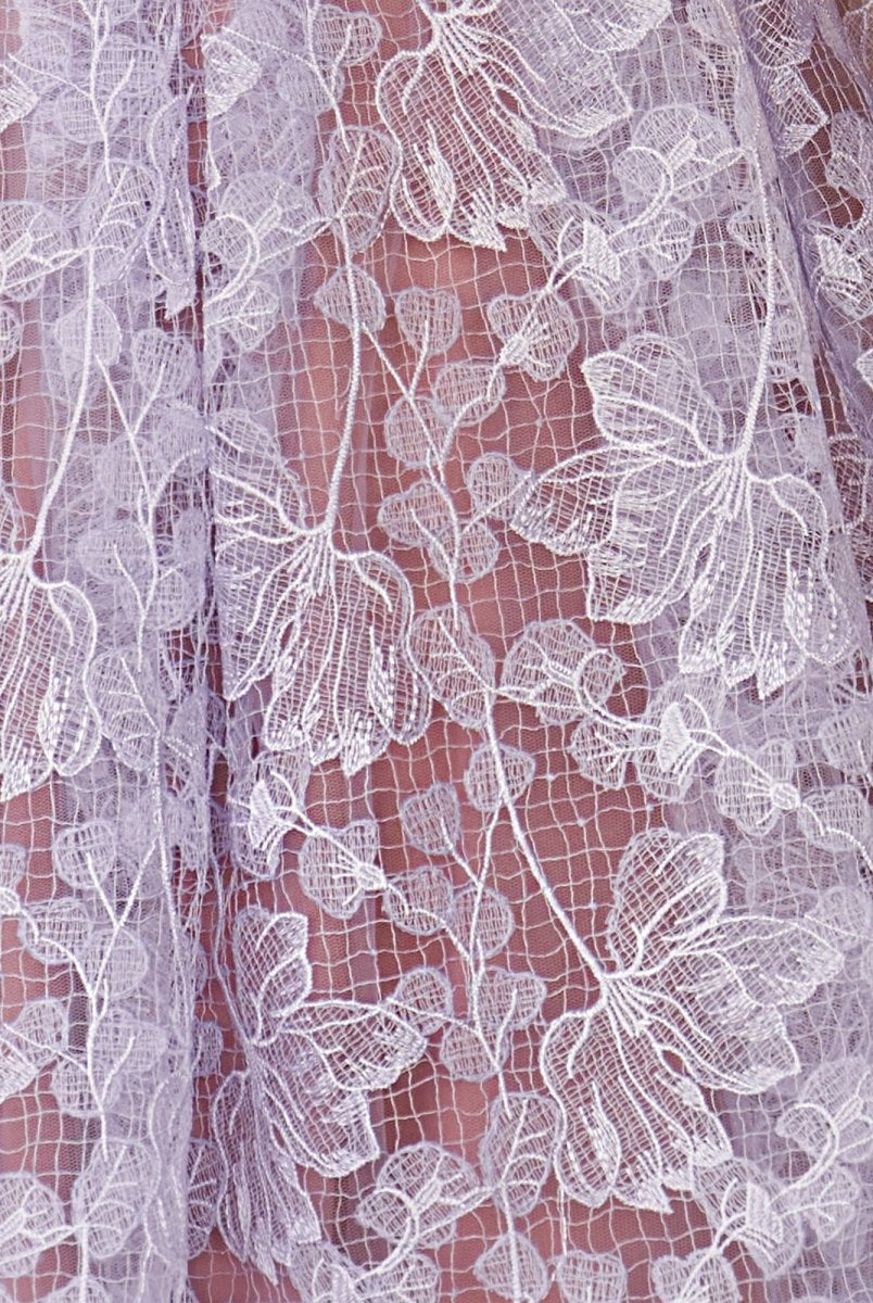 Cecil | Purple Sweetheart A Line Corset Party Dress With Applique