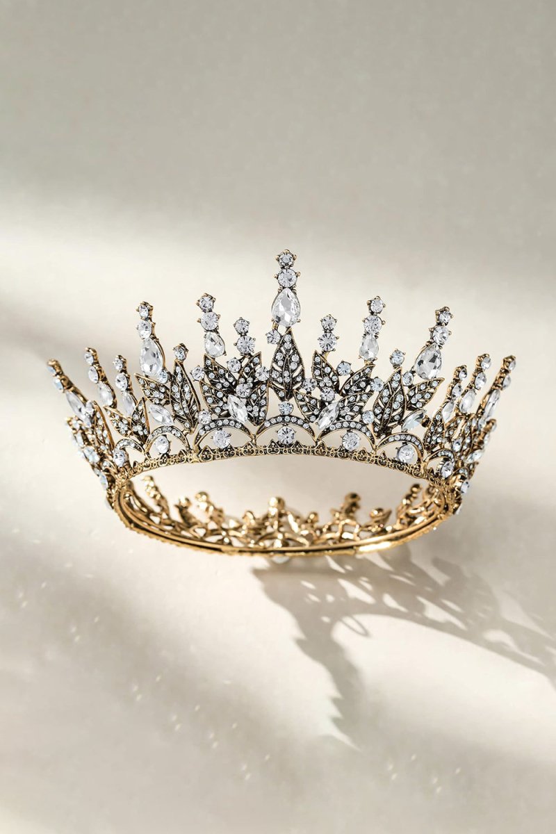 Queen Rhinestone Dark Crown for Women - KissProm