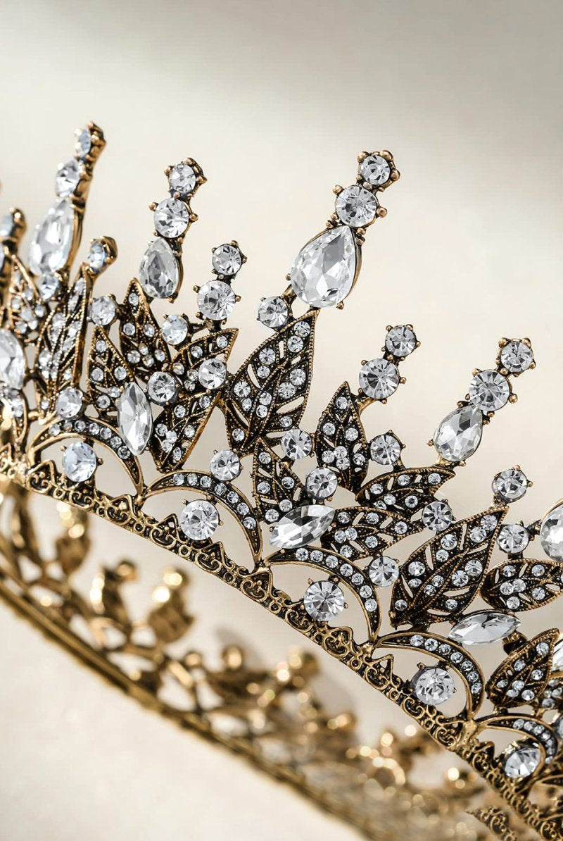 Queen Rhinestone Dark Crown for Women - KissProm