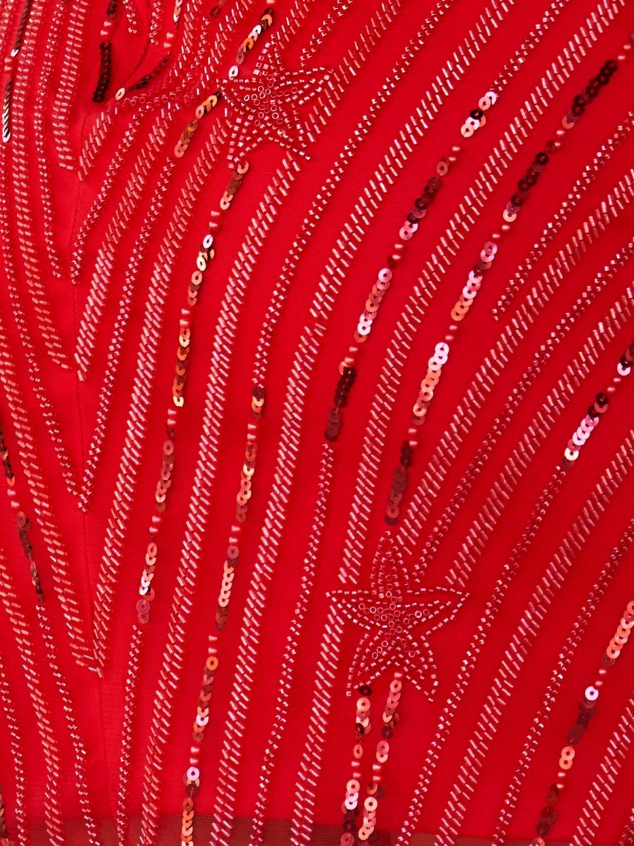 Lima | Black One Shoulder Sequin Star Above Keen Homecoming Dress