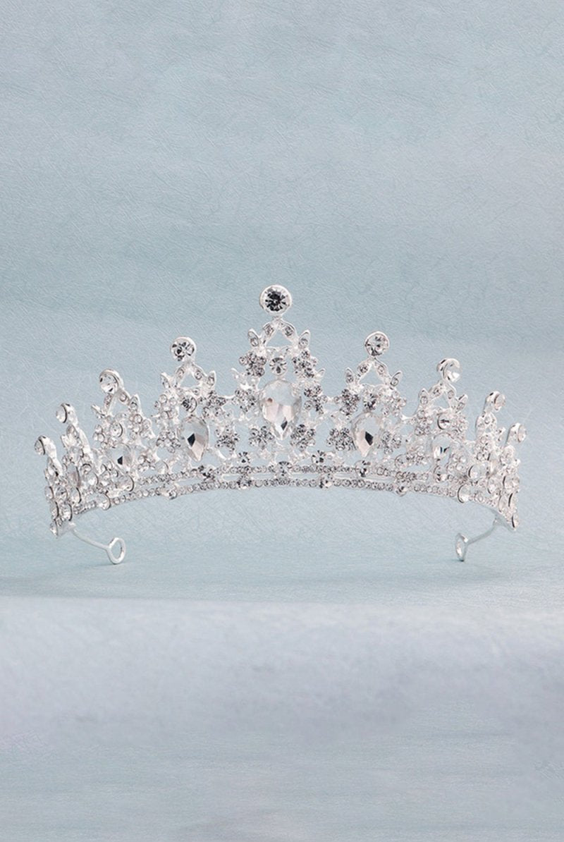 Women’s Gold Princess Rhinestone Crowns - KissProm