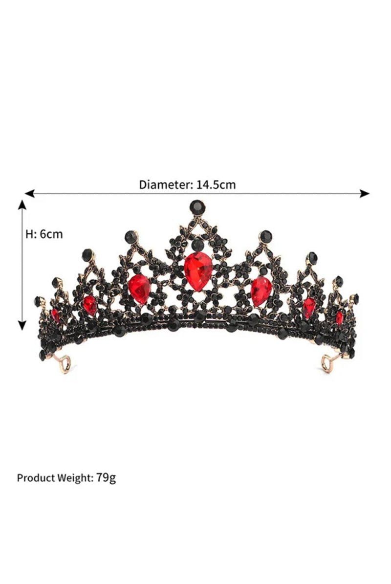 Women’s Gold Princess Rhinestone Crowns - KissProm