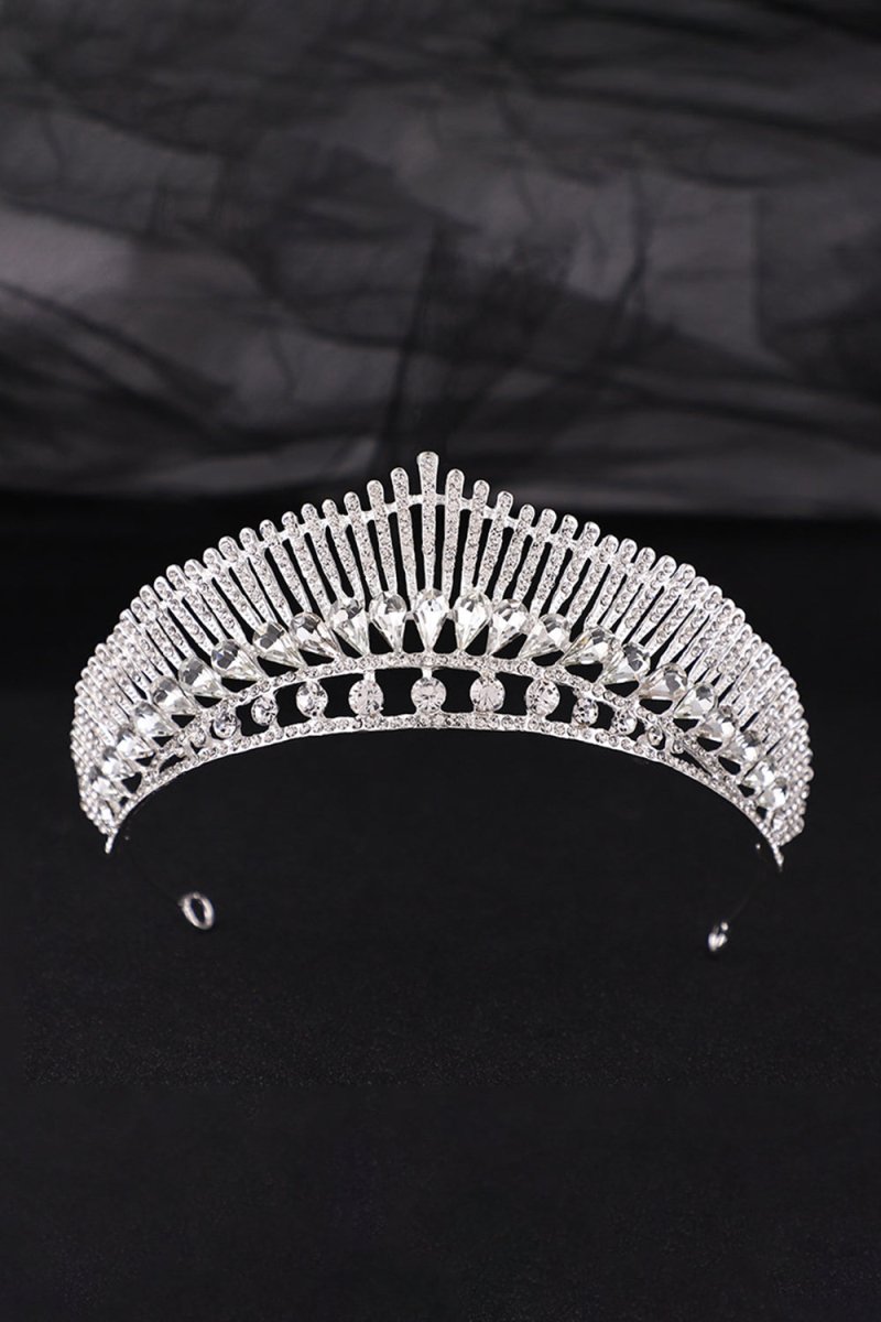 Red Rhinestone Bridal Tiara - KissProm
