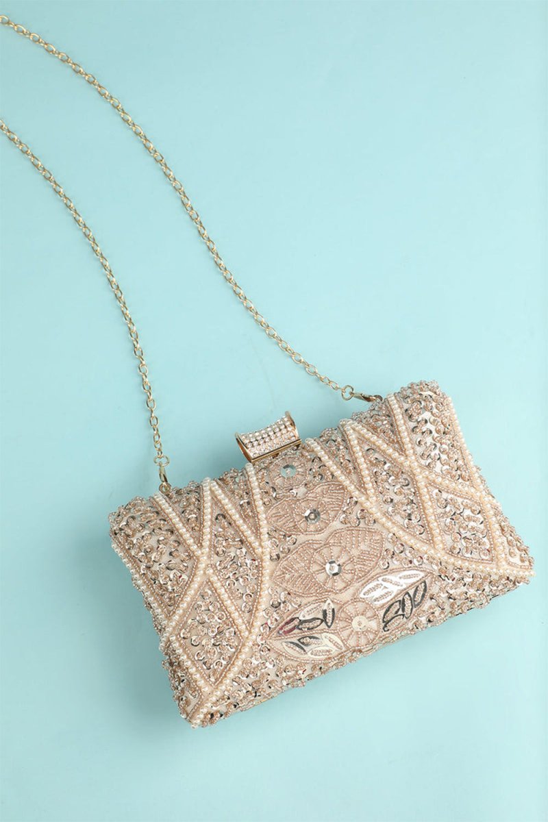 Reto Pearl Embroidery Handbag - KissProm