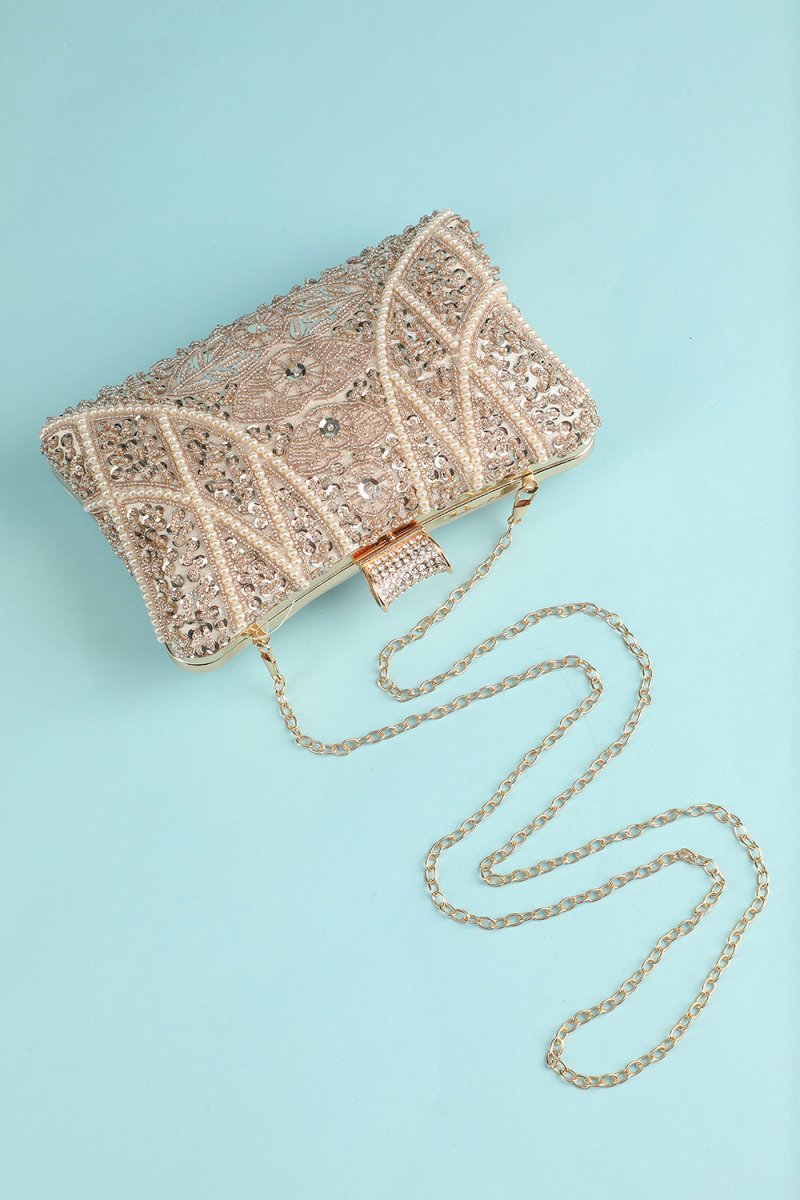 Reto Pearl Embroidery Handbag - KissProm